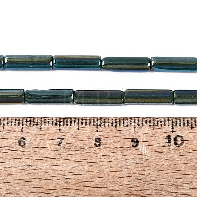Electroplate Opaque Glass Beads Strands EGLA-Q132-02A-B01-1