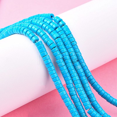 Synthetic Turquoise Beads Strands TURQ-G110-4x2mm-06-1