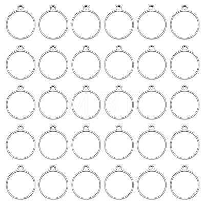 30Pcs Stainless Steel Pendants STAS-FG0001-08-1