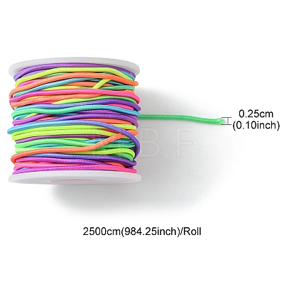 25M Segment Dyed Round Elastic Cord EW-YW0001-13-1