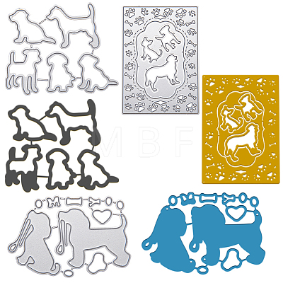 Pet Gog Frame Metal Cutting Dies Stencils DIY-GF0001-19-1