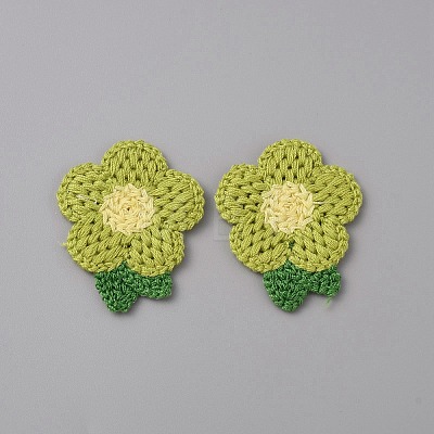 Crochet Flower Appliques DIY-WH0502-05B-1