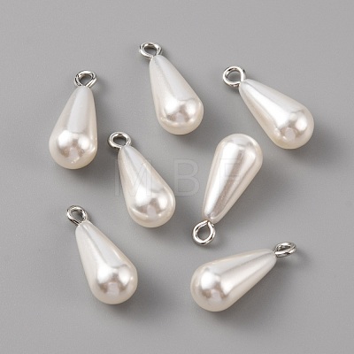 ABS Plastic Imitation Pearl Pendants KY-WH0045-25B-P-1