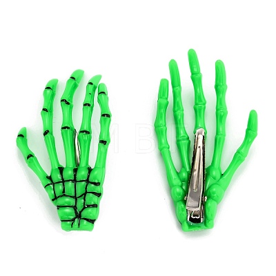 Halloween Skeleton Hands Bone Hair Clips PHAR-H063-A05-1