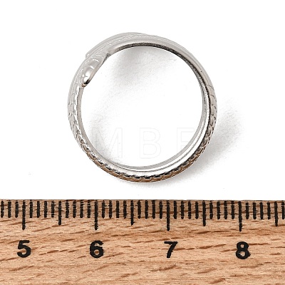 304 Stainless Steel Cuff Open Rings STAS-H259-02P-1