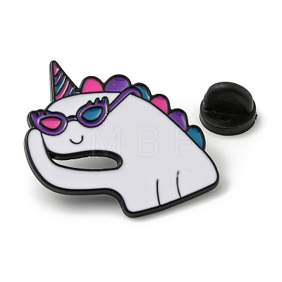 Unicorn Alloy Brooches JEWB-Z018-04EB-1