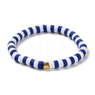 Handmade Polymer Clay Heishi Beads Stretch Bracelets Sets BJEW-JB05902-04-1