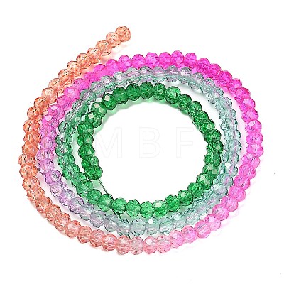 Transparent Painted Glass Beads Strands DGLA-A034-T2mm-A03-1