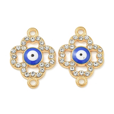 Alloy Blue Enamel Connector Charms ENAM-S003-02I-1