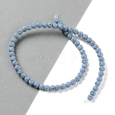 Synthetic Lava Rock Dyed Beads Strands G-H311-08A-06-1