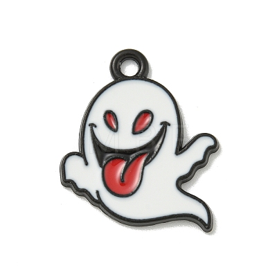 Halloween Theme Alloy Enamel Pendants ENAM-I060-11C-1