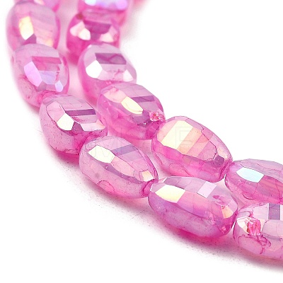 Imitation Jade Glass Beads Strands GLAA-P058-06A-02-1