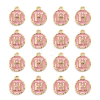 Golden Plated Alloy Enamel Charms LS-ENAM-S118-07H-1