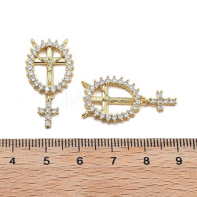 Brass Micro Pave Cubic Zirconia Pendants KK-Q006-53B-G-1