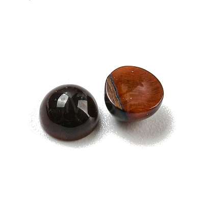 Natural Red  Tiger Eye Dyed Cabochons G-H309-03-49-1