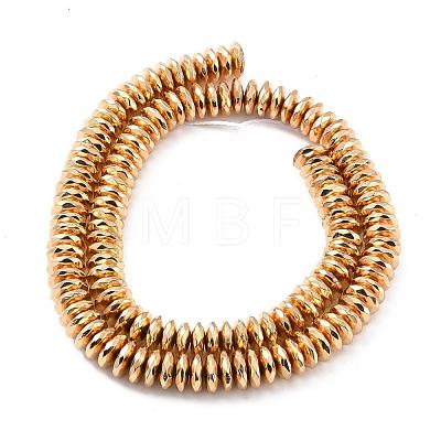Electroplate Non-magnetic Synthetic Hematite Beads Strands G-L485-06C-LG-1