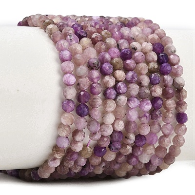 Natural Charoite Beads Strands G-B175-D15-3mm-1