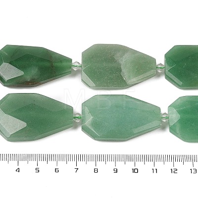 Natural Green Aventurine Beads Strands G-P548-B04-01-1