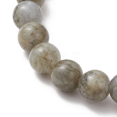 Natural Labradorite & Synthetic Turquoise Beaded Bracelets BJEW-JB13570-1