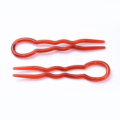 Plastic Hair Forks Sets OHAR-WH0016-16A-1