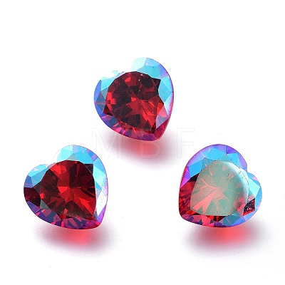 Cubic Zirconia Pointed Back Cabochons ZIRC-H108-07D-227SI-1