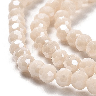 Electroplate Opaque Glass Beads Strands EGLA-A035-P4mm-A05-1