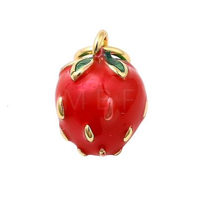 Brass Enamel Charms KK-P303-06A-G-1