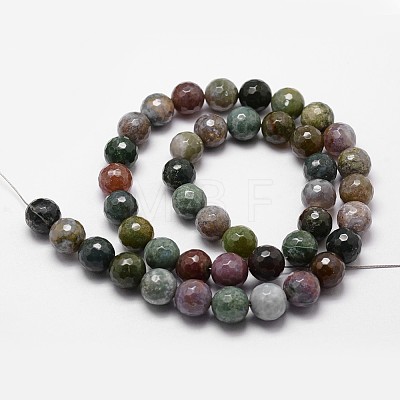 Natural Indian Agate Beads Strands G-G736-31-10mm-1