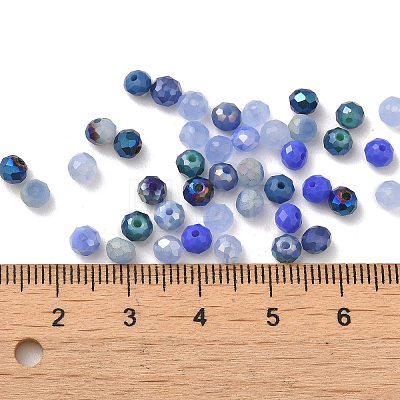 Electroplate Glass Beads GLAA-D020-01G-1