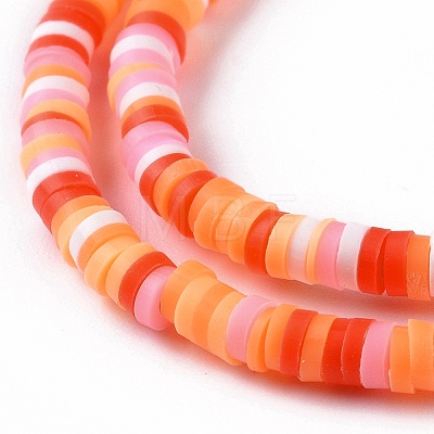 Handmade Polymer Clay Beads Strands CLAY-R089-3mm-003-1