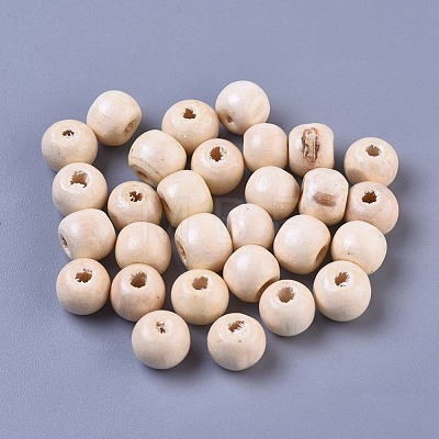 Dyed Natural Wood Beads WOOD-Q006-10mm-04-LF-1