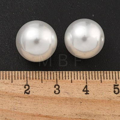 Baking Painted Pearlized Glass Pearl Round Beads HY-S004-01A-1