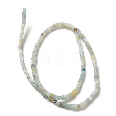 Natural Flower Amazonite Beads Strands G-B064-A35-1