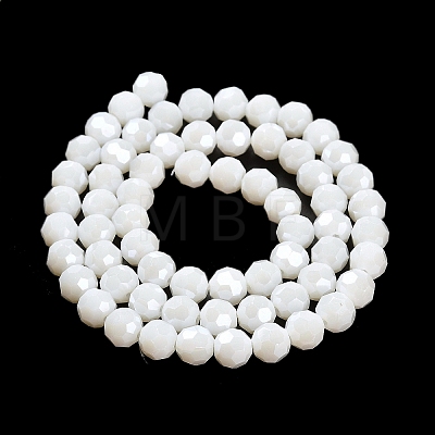Electroplate Opaque Glass Beads Strands LS-EGLA-A035-P8mm-A01-1