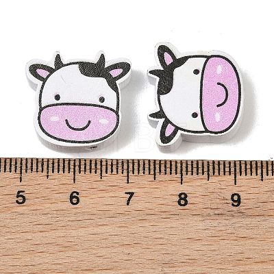 Printed Schima Wood Beads WD-CBA91F0-11-1