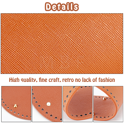 CHGCRAFT 4 Pcs 4 Styles PU Leather Bottom FIND-CA0002-15-1