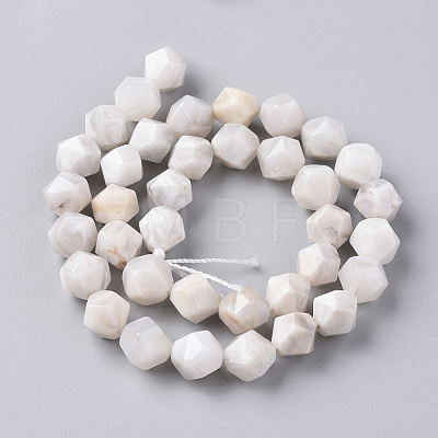 Natural White Crazy Lace Agate Beads Strands G-F668-03-10mm-1