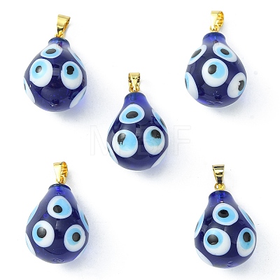 5Pcs Handmade Lampwork Pendants LAMP-CJ0001-64-1