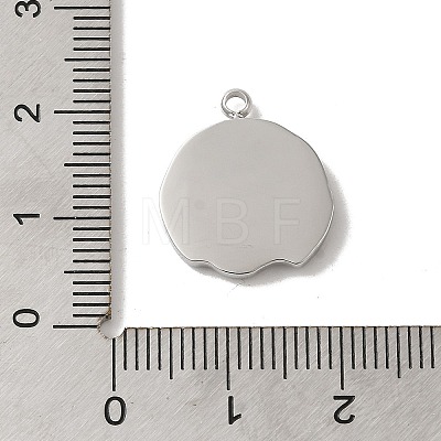 304 Stainless Steel Pendants STAS-B074-08P-12-1