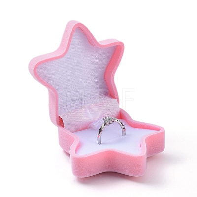 Starfish Shape Velvet Jewelry Boxes VBOX-L002-D01-1