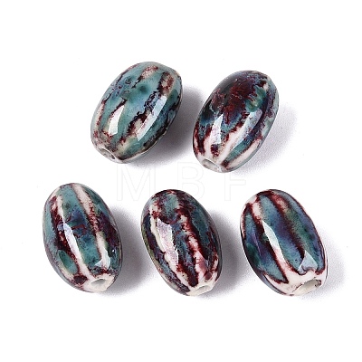 Vintage Handmade Porcelain Beads PORC-Q006-10I-1