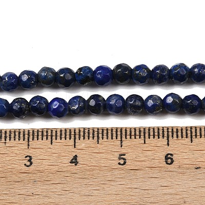 Natural Lapis Lazuli Beads Strands G-G059-4mm-1