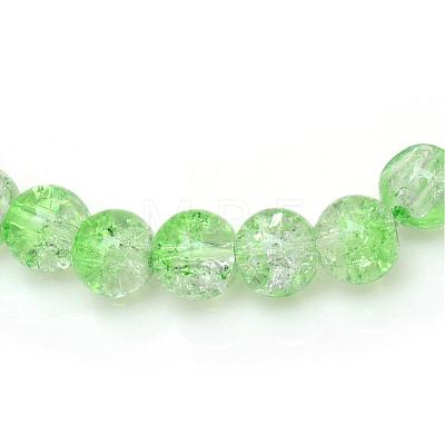 Baking Painted Crackle Glass Bead Strands CCG-S001-10mm-13-1