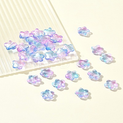 30Pcs Baking Paint Glass Beads GLAA-FS0001-99F-1