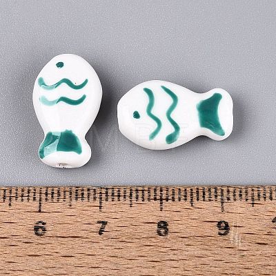 Handmade Porcelain Ceramic Beads PORC-Q005-06B-1