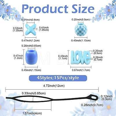 Acrylic Hair Braiding Twist Styling Tool Set DIY-FZC0002-01C-1