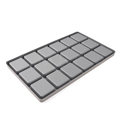 Resin Flocking 16 Grids Beading Jewelry Design Beads Storage Tray TOOL-WH0134-69A-1