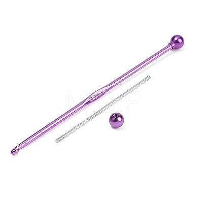 DIY Alloy Beadable Crochet Hooks AJEW-A064-02B-1