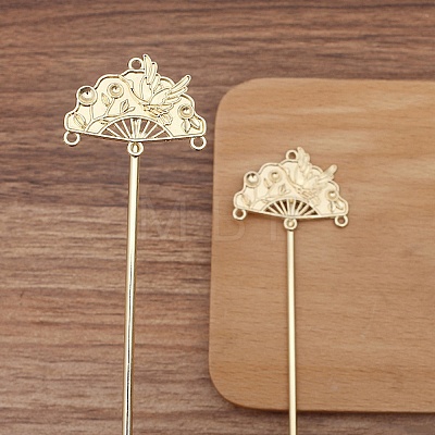 Ancient Style Alloy Hair Stick Finding PW-WG19ABA-04-1