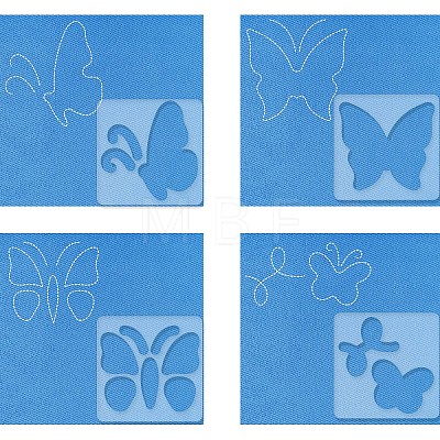 Acrylic Earring Handwork Template TOOL-WH0152-025-1